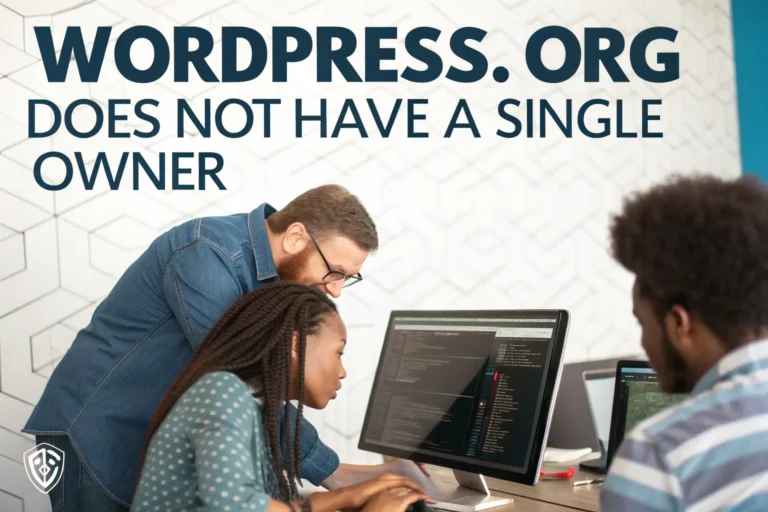 WordPress.org Does Not Have a Single Owner