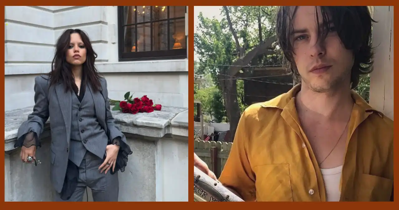 Jenna Ortega and Elias Rønnenfelt